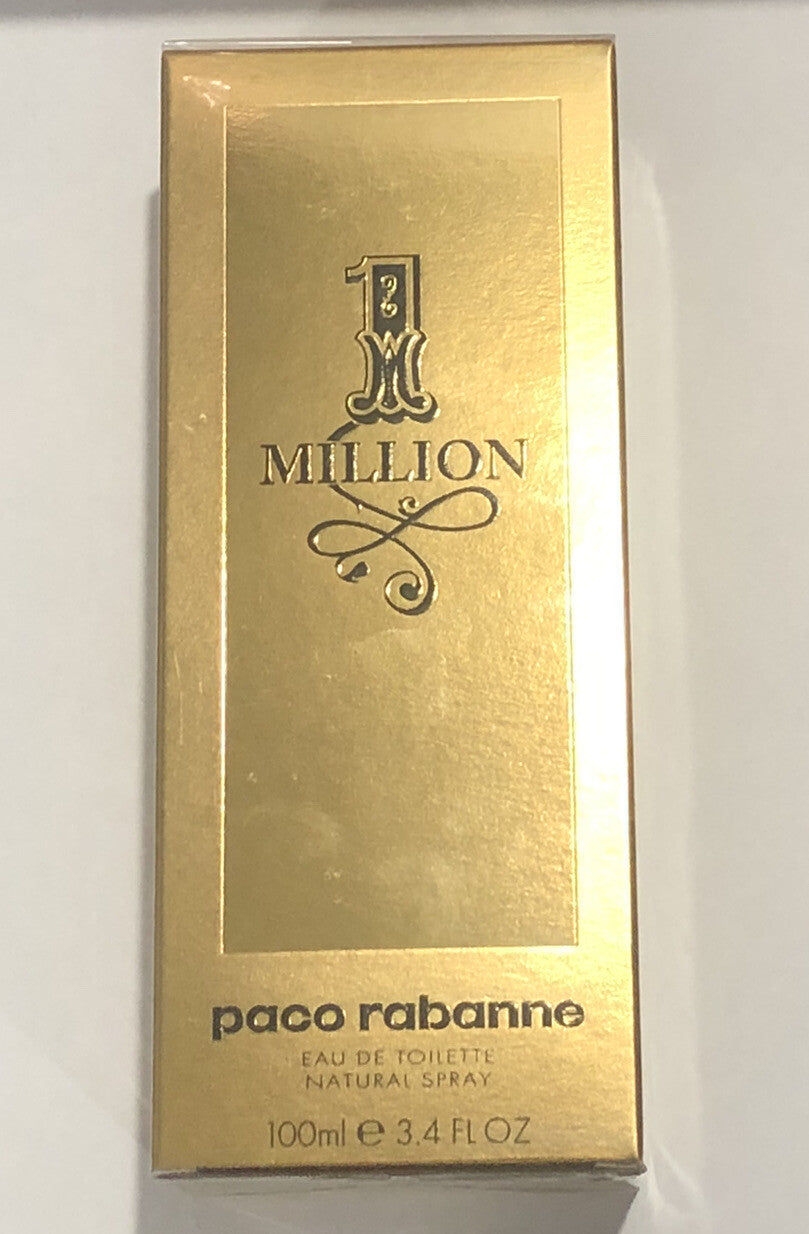 1Million By Paco Rabanne 3.4oz EDT Spray For Men New In Box