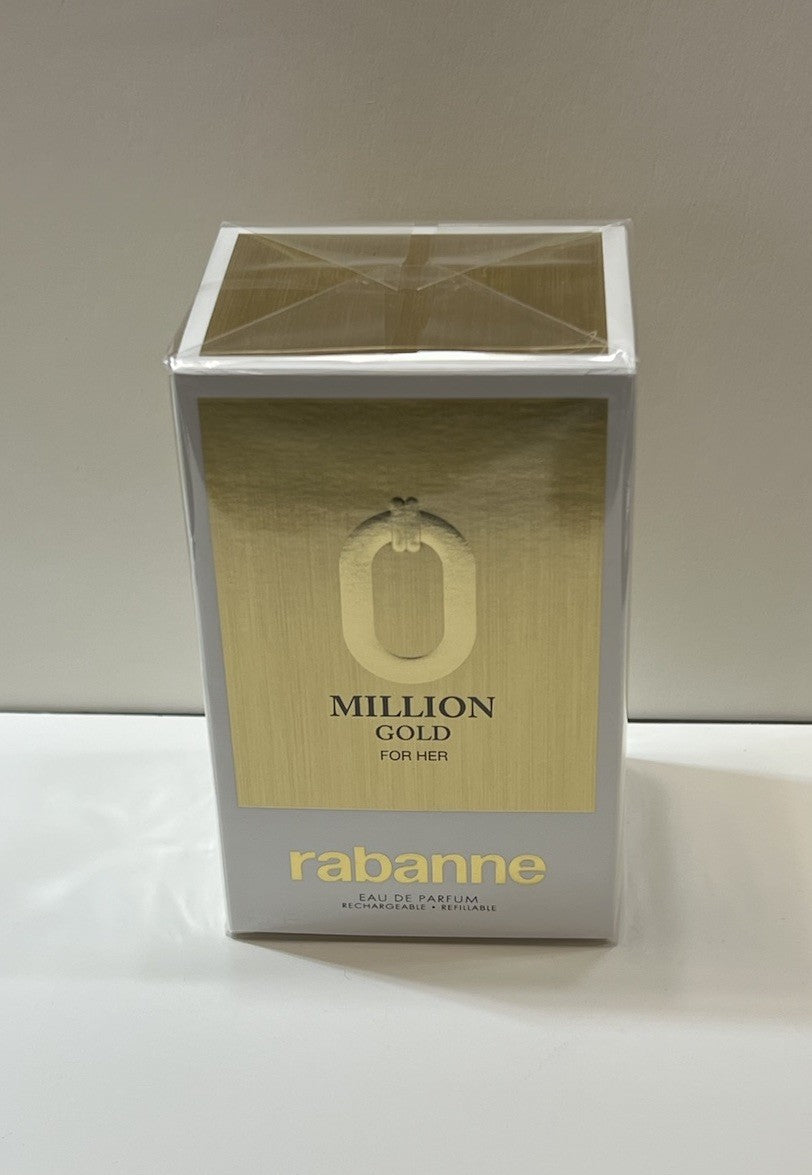 Paco Rabanne Million Gold For Her 3 oz EDP Refillable Spray For Women New In Box