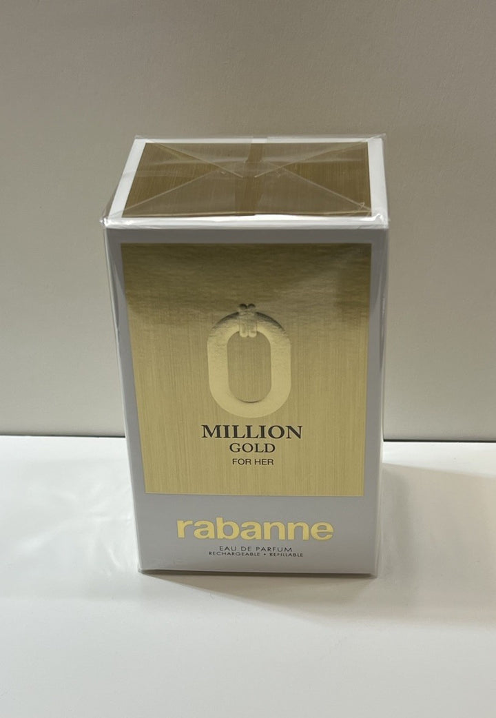 Paco Rabanne Million Gold For Her 3 oz EDP Refillable Spray For Women New In Box