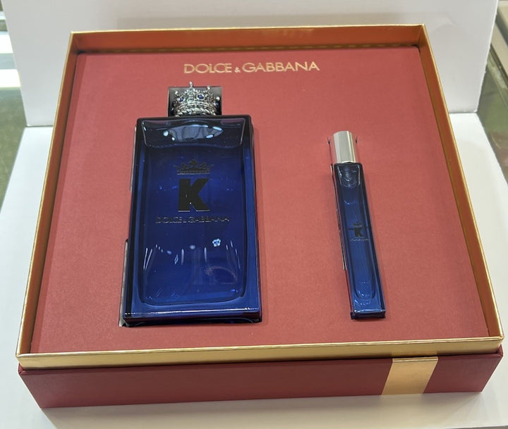 K By Dolce Gabbana 2 Pc Gift Set With 6.7oz+0.33oz Edp Spray New In Box