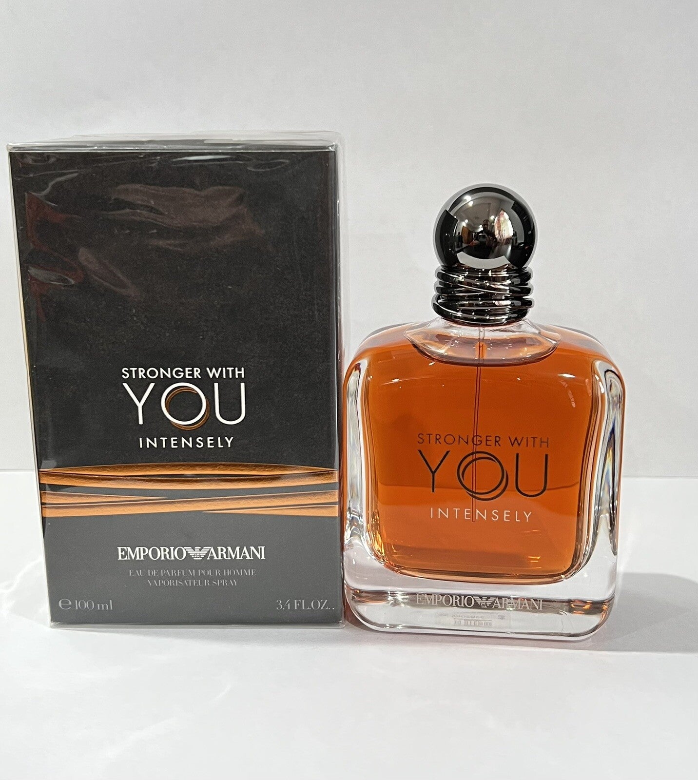 Emporio Armani Stronger With You INTENSILY 3.4oz EDP  Spray For Men New In Box
