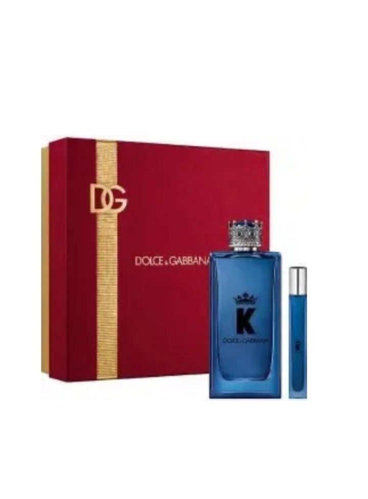 K By Dolce Gabbana 2 Pc Gift Set With 6.7oz+0.33oz Edp Spray New In Box