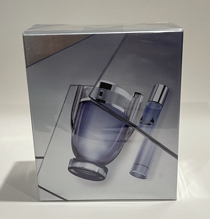 Invictus By Paco Rabanne 2pc Gift Set With 3.4oz +20ml Edt Spray Same As Shown