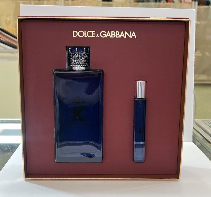 K By Dolce Gabbana 2 Pc Gift Set With 6.7oz+0.33oz Edp Spray New In Box