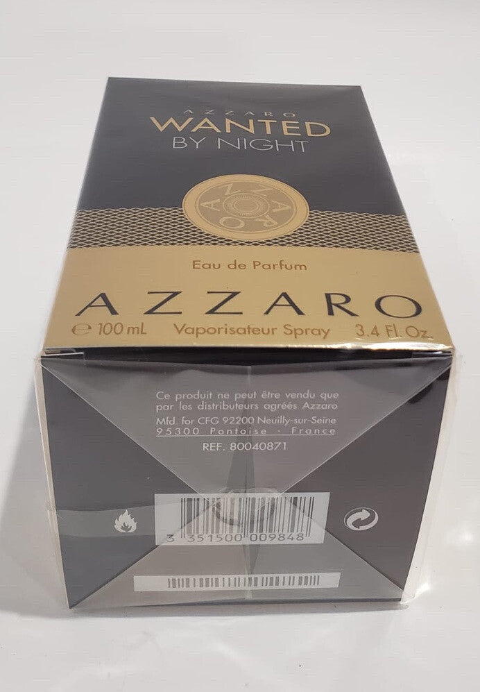 Azzaro Wanted By Night 3.4oz Edp Spray For Men New In Box