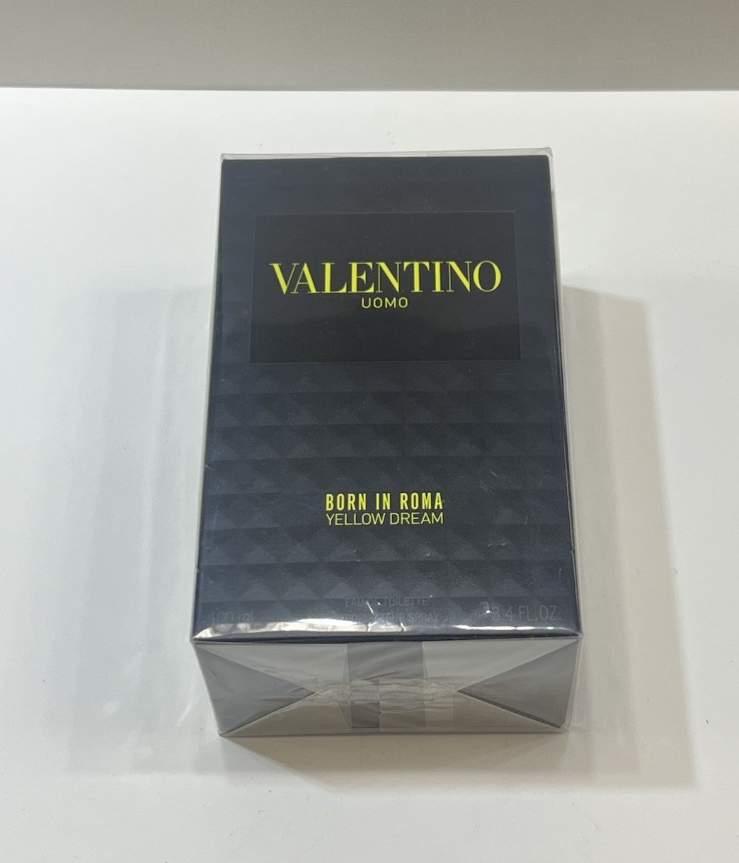 Valentino Born In Roma Yellow Dream 3.4oz Edt Spray For Men New In Box