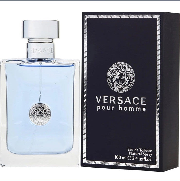 Versace Pour Homme 3.4oz Edt Spray For Men New In Box