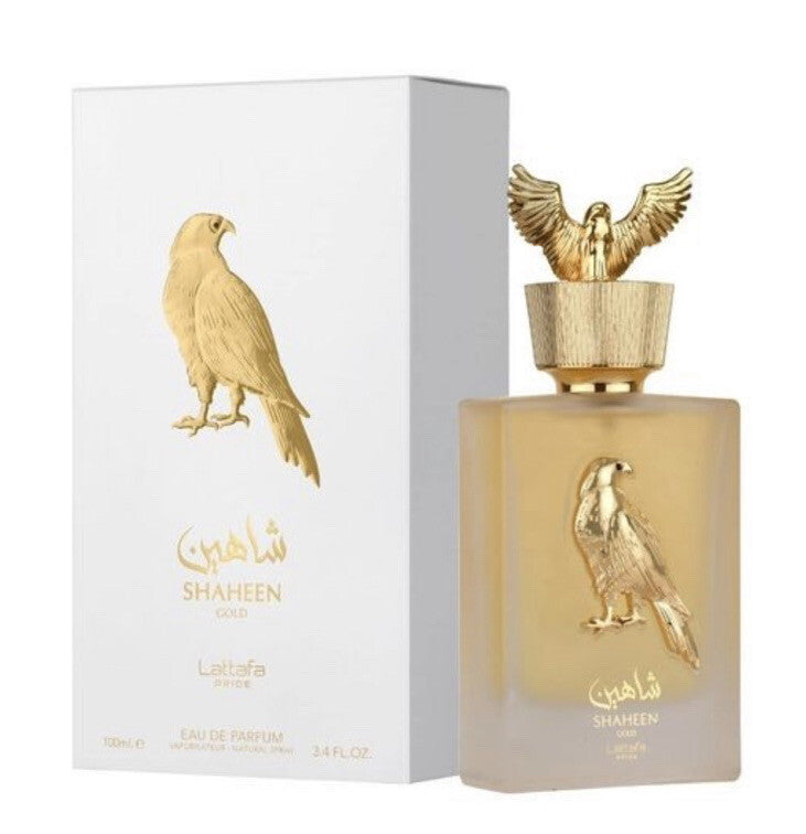 Lattafa Shaheen Gold 3.4oz Edp Spray For UNISEX New In Box