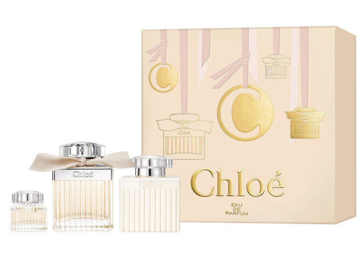 Chloe By Chloe 3pc Gift Set Includes 2.5oz +0.17oz Edp+3.4oz Body Lotion