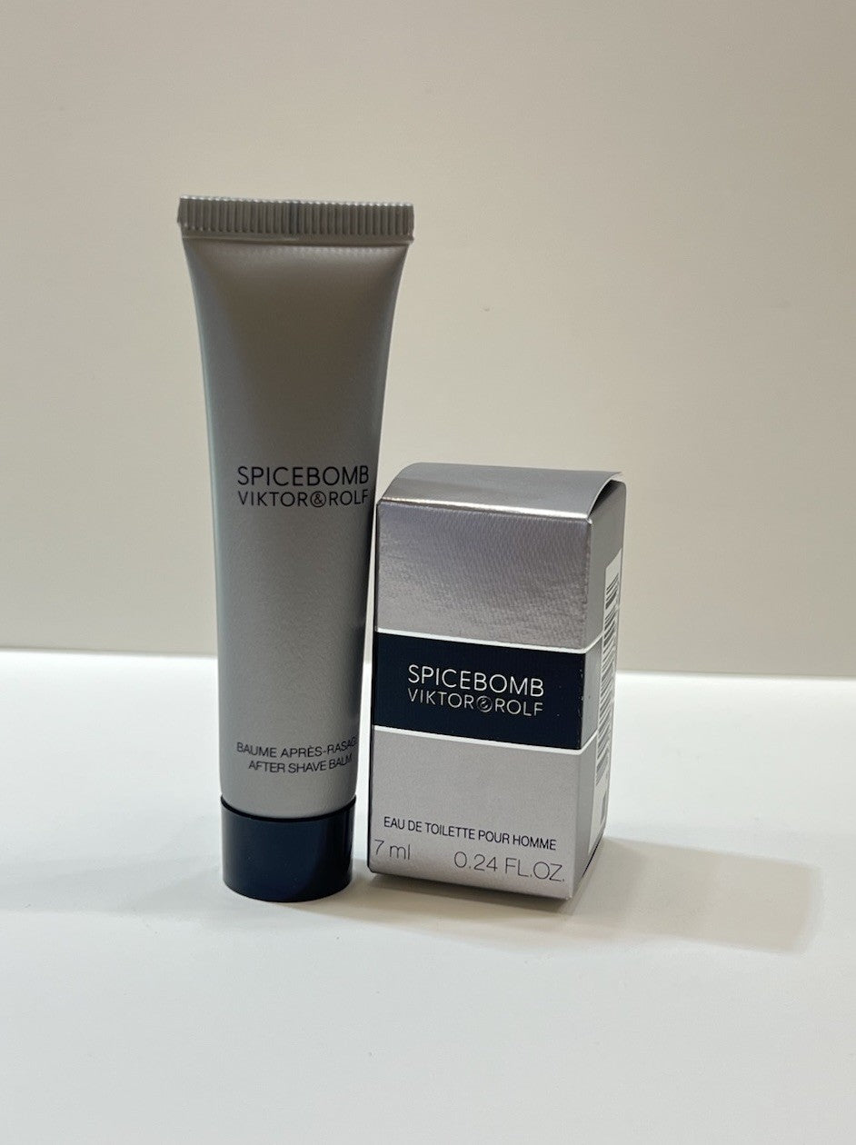 Spicebomb By Victor & Rolf 2pc Mini Set With 7ml EDT Splash+15ml A/S/B