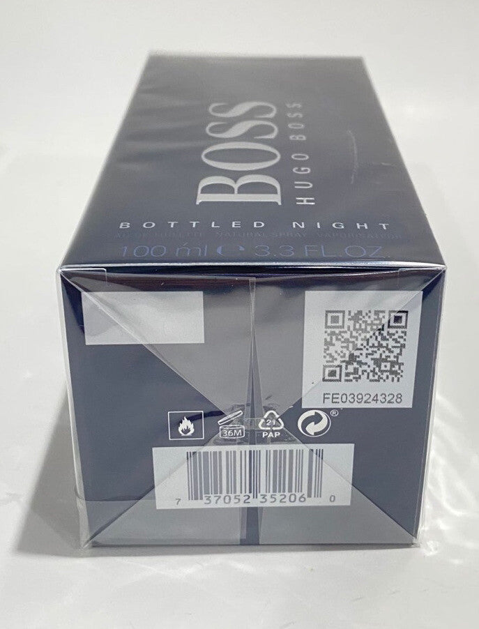 Boss Bottle Night 3.4oz Edt Spray For Men New In Box