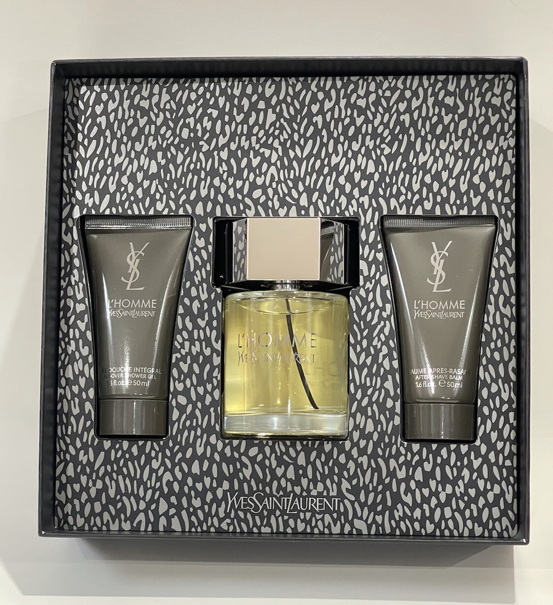 Ysl L’homme 3pc Gift Set With 3.4oz Edt+1.6 Body Lition+1.6 Shower Gel
