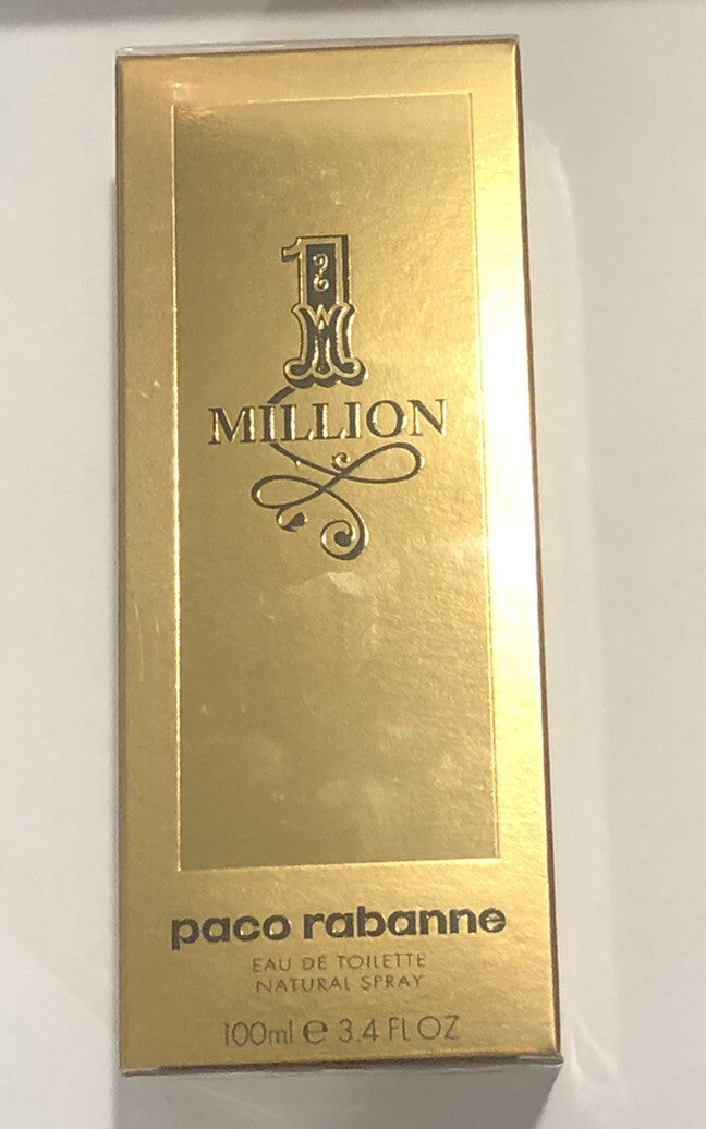 1Million By Paco Rabanne 3.4oz EDT Spray For Men New In Box