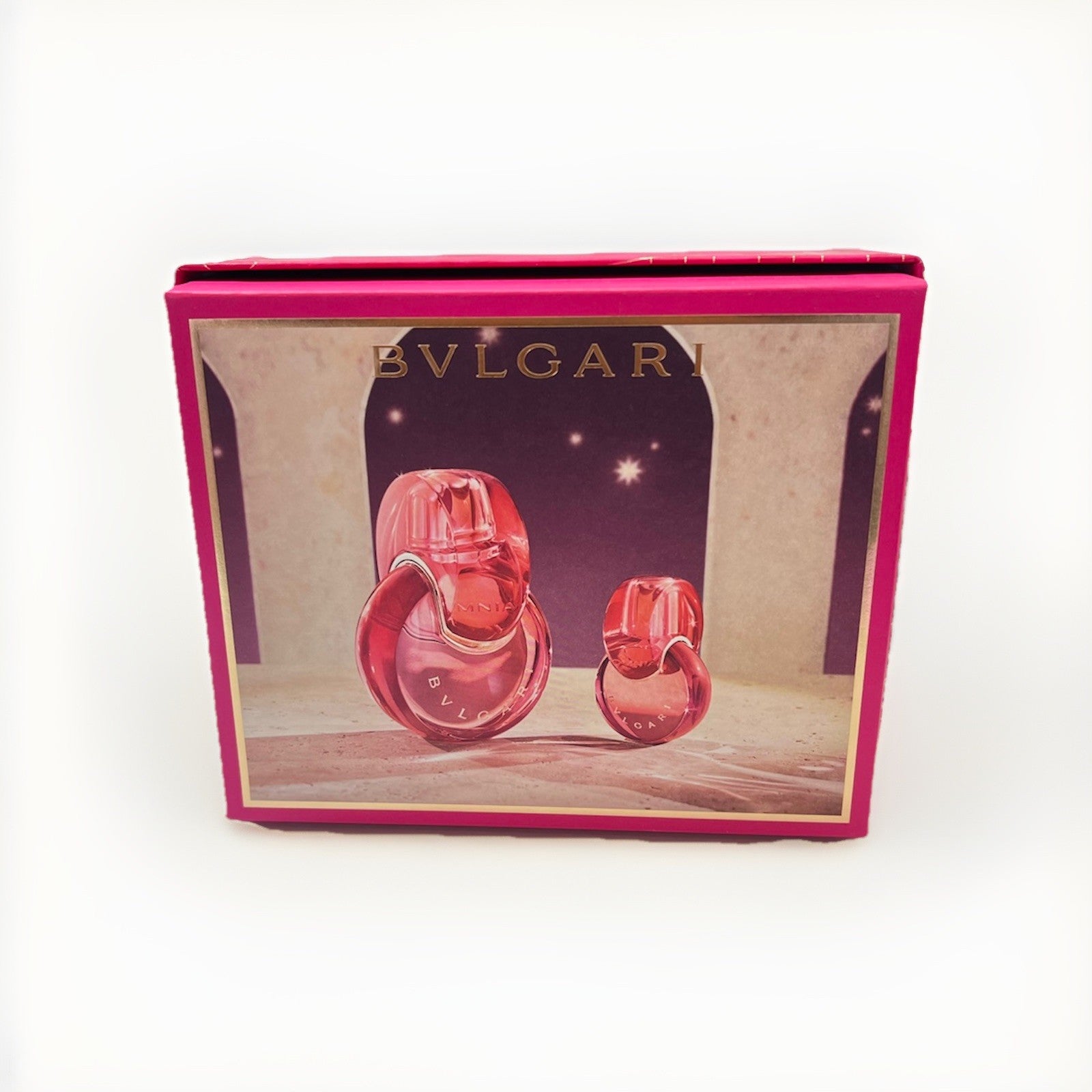 Bvlgari Omnia Coral 2pcs Gift Set With 3.4oz+0.5oz Edt Spray New In A Box