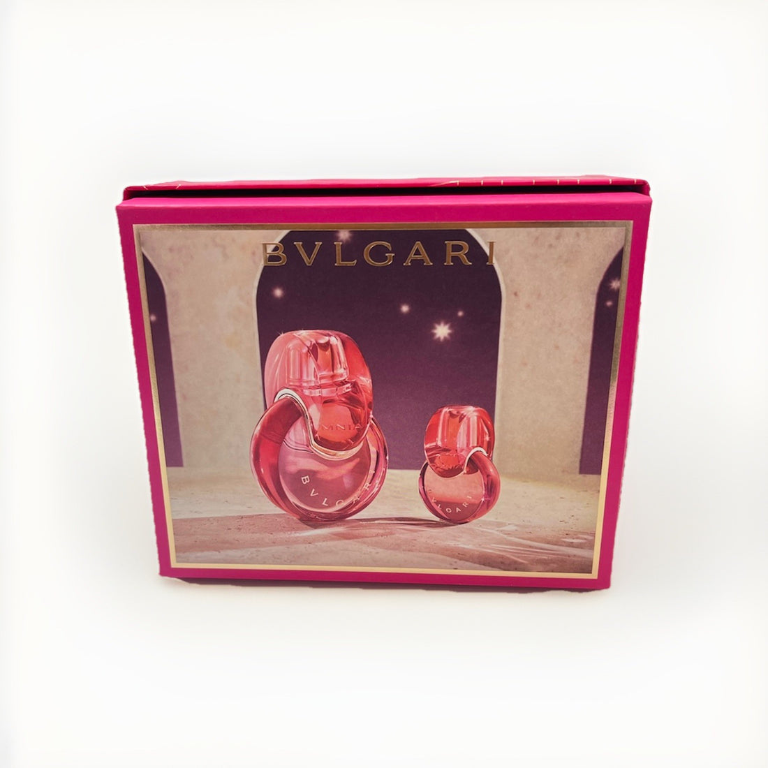 Bvlgari Omnia Coral 2pcs Gift Set With 3.4oz+0.5oz Edt Spray New In A Box