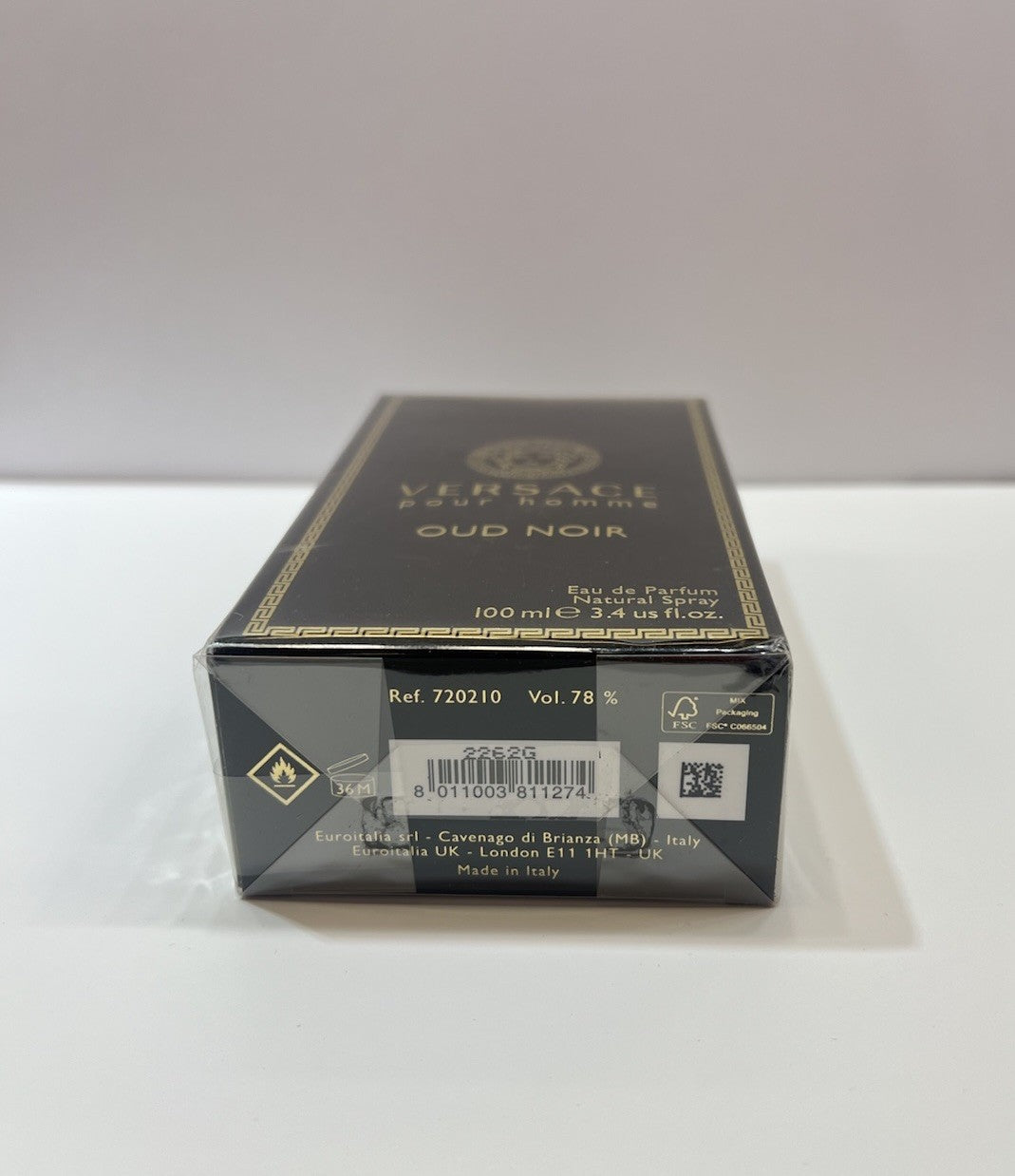 Versace Pour Homme Oud Noir 3.4oz Edt Spray For Men New In Box