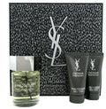 Ysl L’homme 3pc Gift Set With 3.4oz Edt+1.6 Body Lition+1.6 Shower Gel