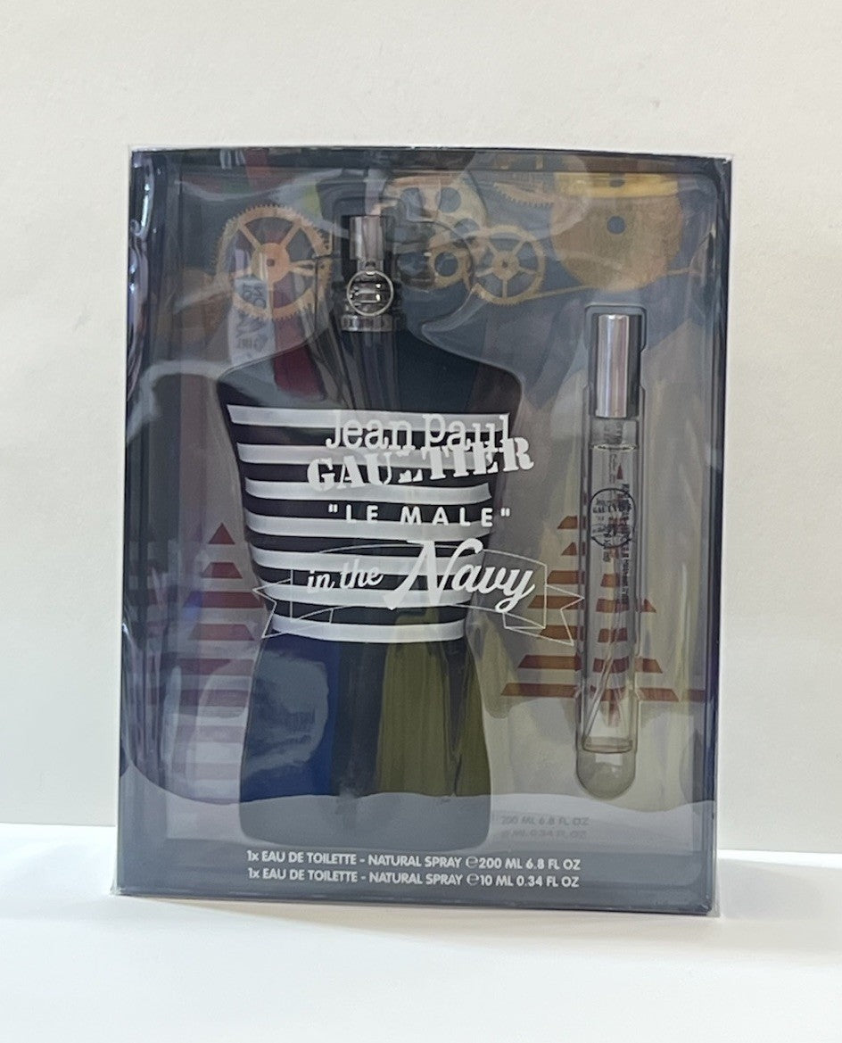 Jean Paul Gaultier Le Male”In The Navy” 6.8oz Edt+10ml Edt Spray DISCONTINUED
