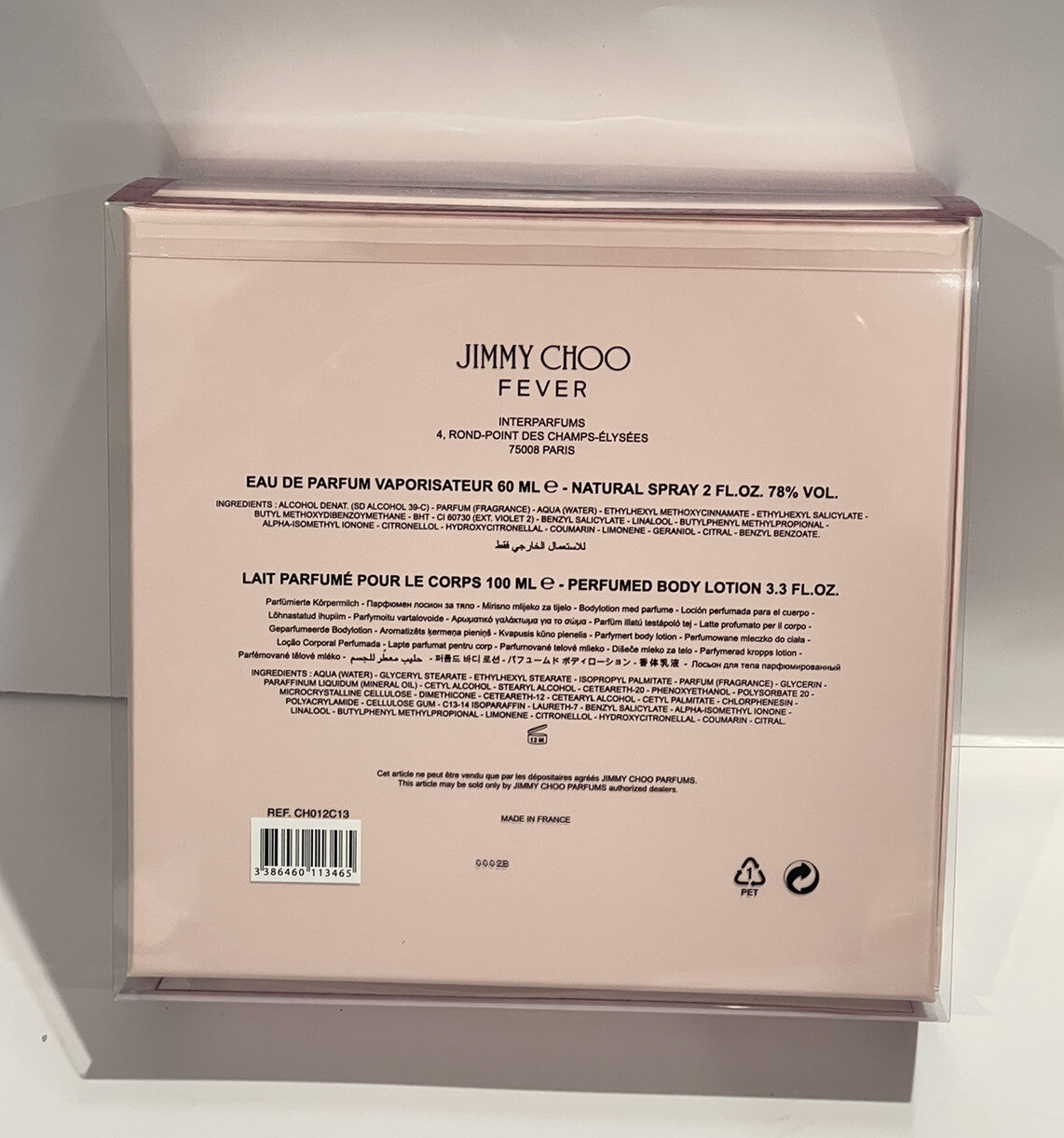 Jimmy Choo Fever 2 Piece Gift Set For Women New In Box