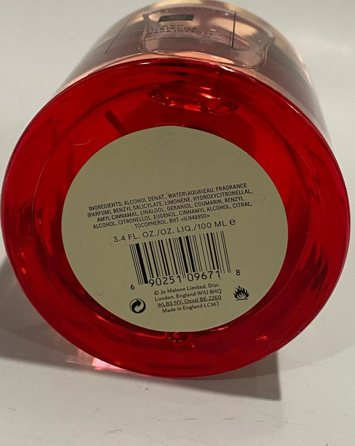 Jo Malone Red Hibiscus Cologne Intense 3.4oz New Same As Shown 100% Authentic