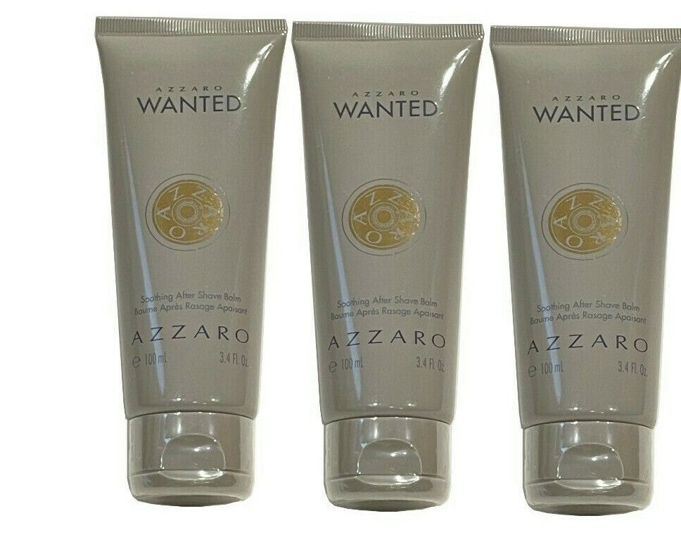 Azzaro Wanted 3.4oz After Shave Balm New In Box