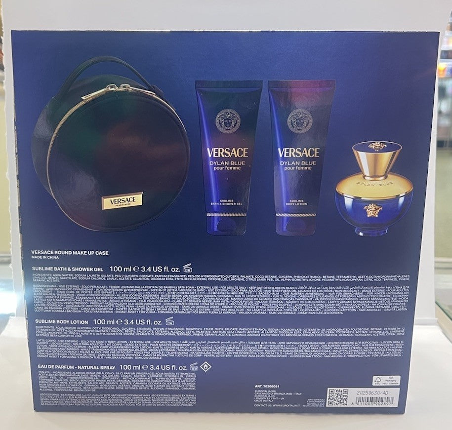 Versace Dylan Blue Pour Femme 4-Piece Gift Set