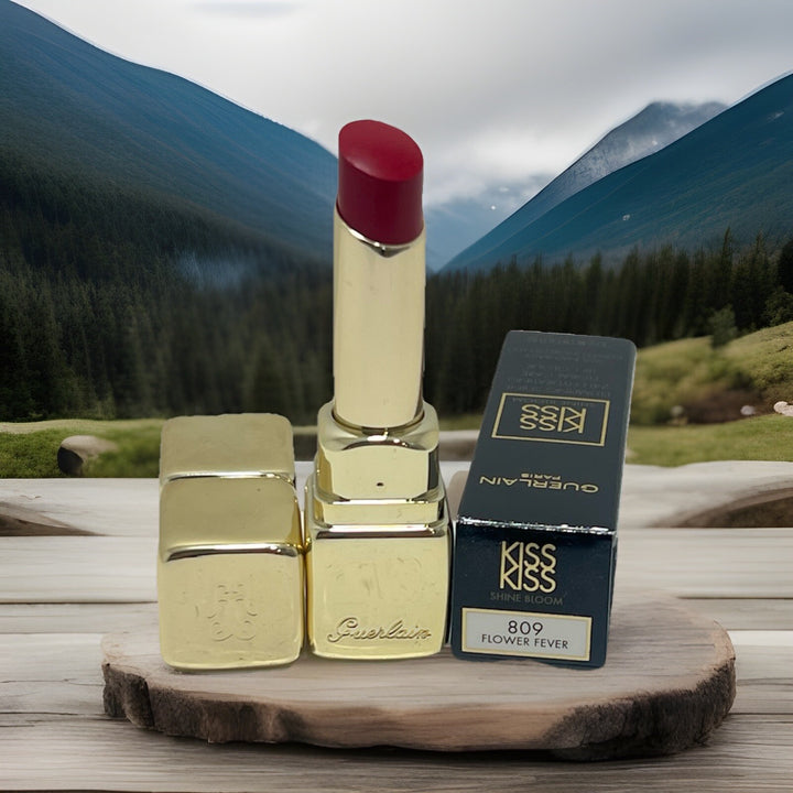Guerlain KissKiss Shine Bloom Lip Colour 809 FLOWER FEVER New In Box