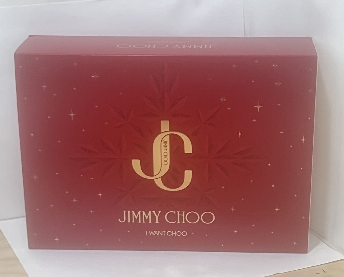Jimmy Choo I Want Choo 2pc Gift Set With 3.3+1.3oz Edp Spray New