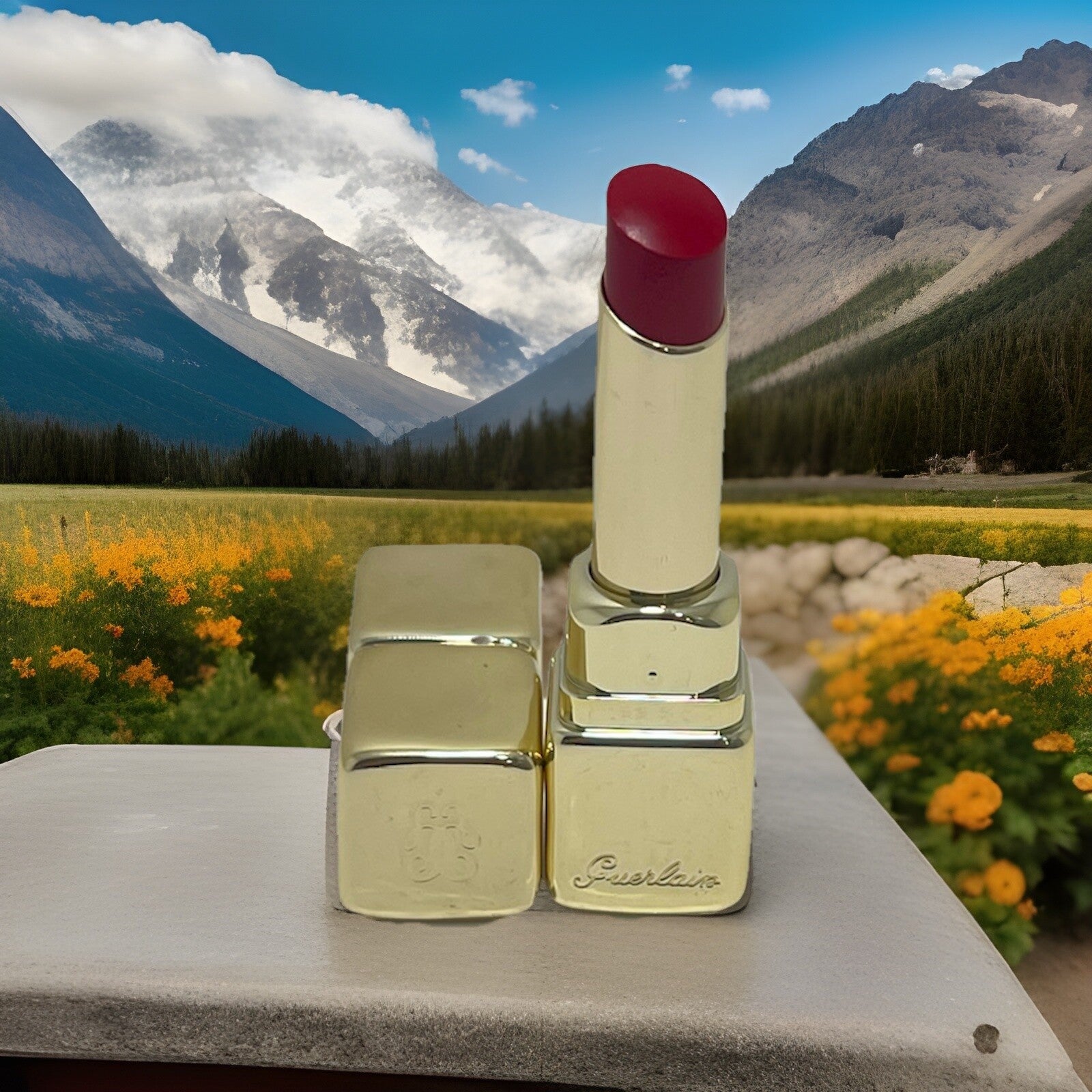Guerlain KissKiss Shine Bloom Lip Colour 809 FLOWER FEVER New In Box