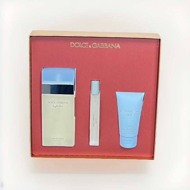 Dole Gabbana Light Blue 3pc Gift Set For Women