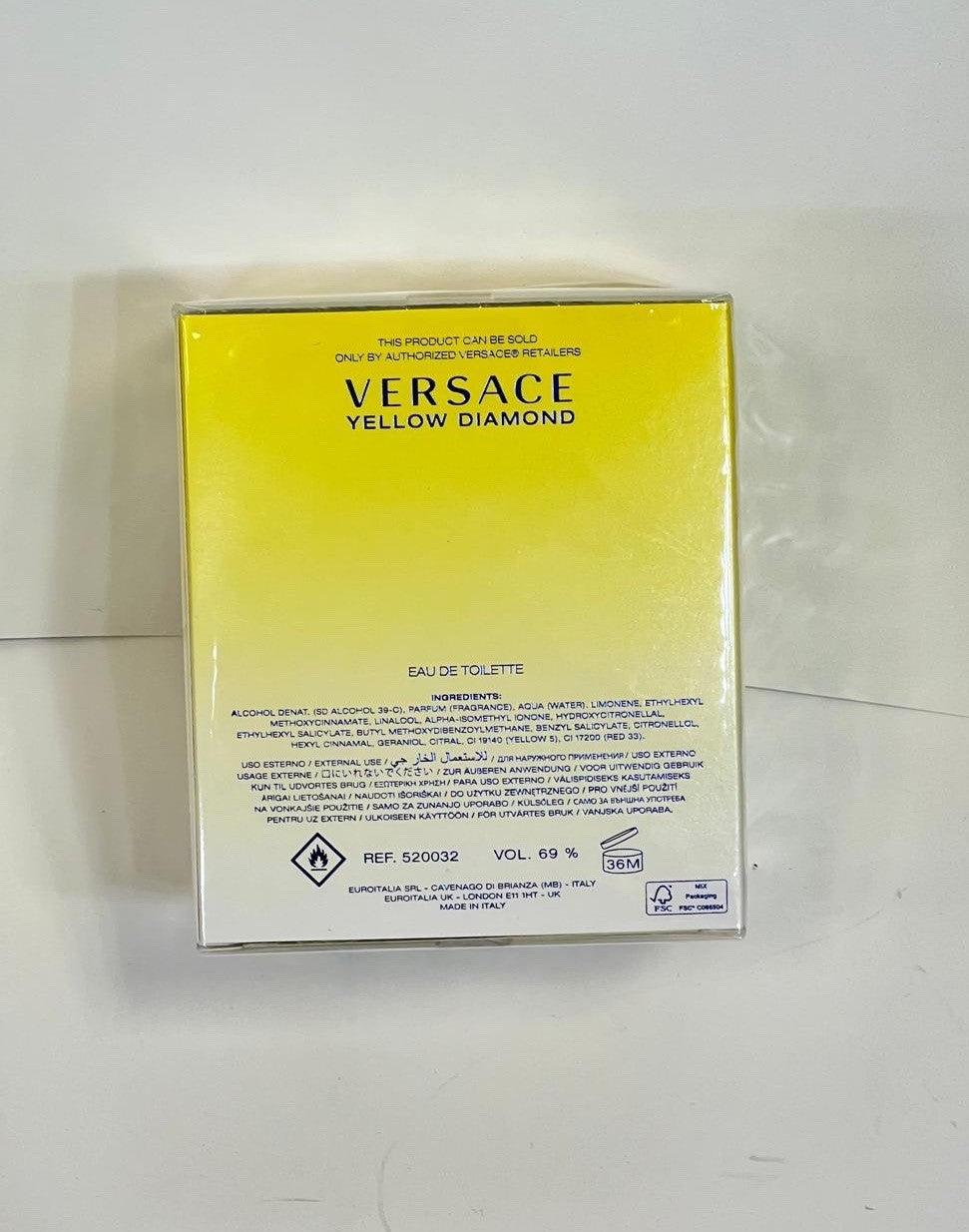 Versace Yellow Diamond 3oz Edt Spray For Women New In Box