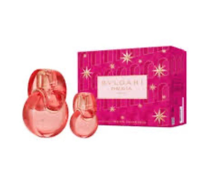 Bvlgari Omnia Coral 2pcs Gift Set With 3.4oz+0.5oz Edt Spray New In A Box