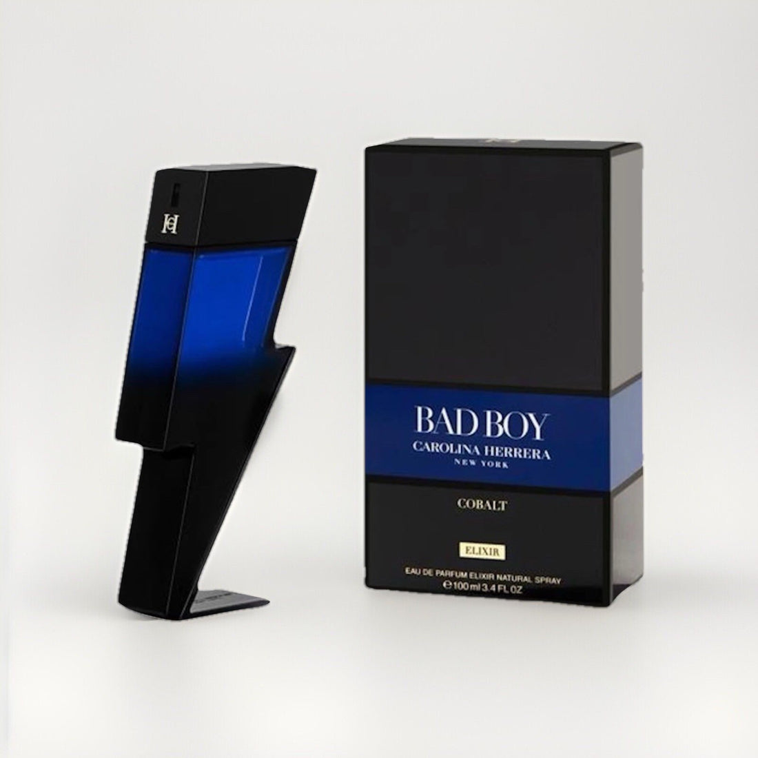 Bad Boy Cobalt Elixir By Carolina Herrera 3.4oz Edp Spray For Men New In Box