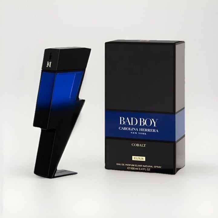 Bad Boy Cobalt Elixir By Carolina Herrera 3.4oz Edp Spray For Men New In Box