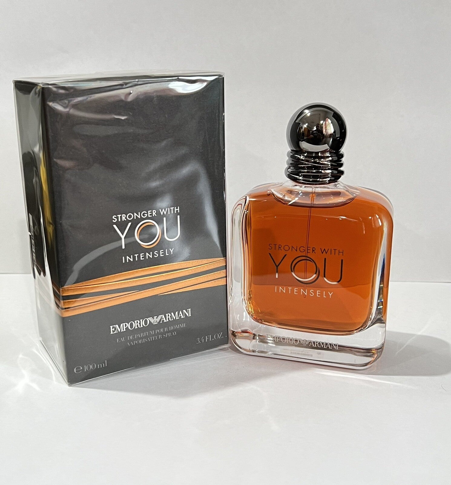 Emporio Armani Stronger With You INTENSILY 3.4oz EDP  Spray For Men New In Box