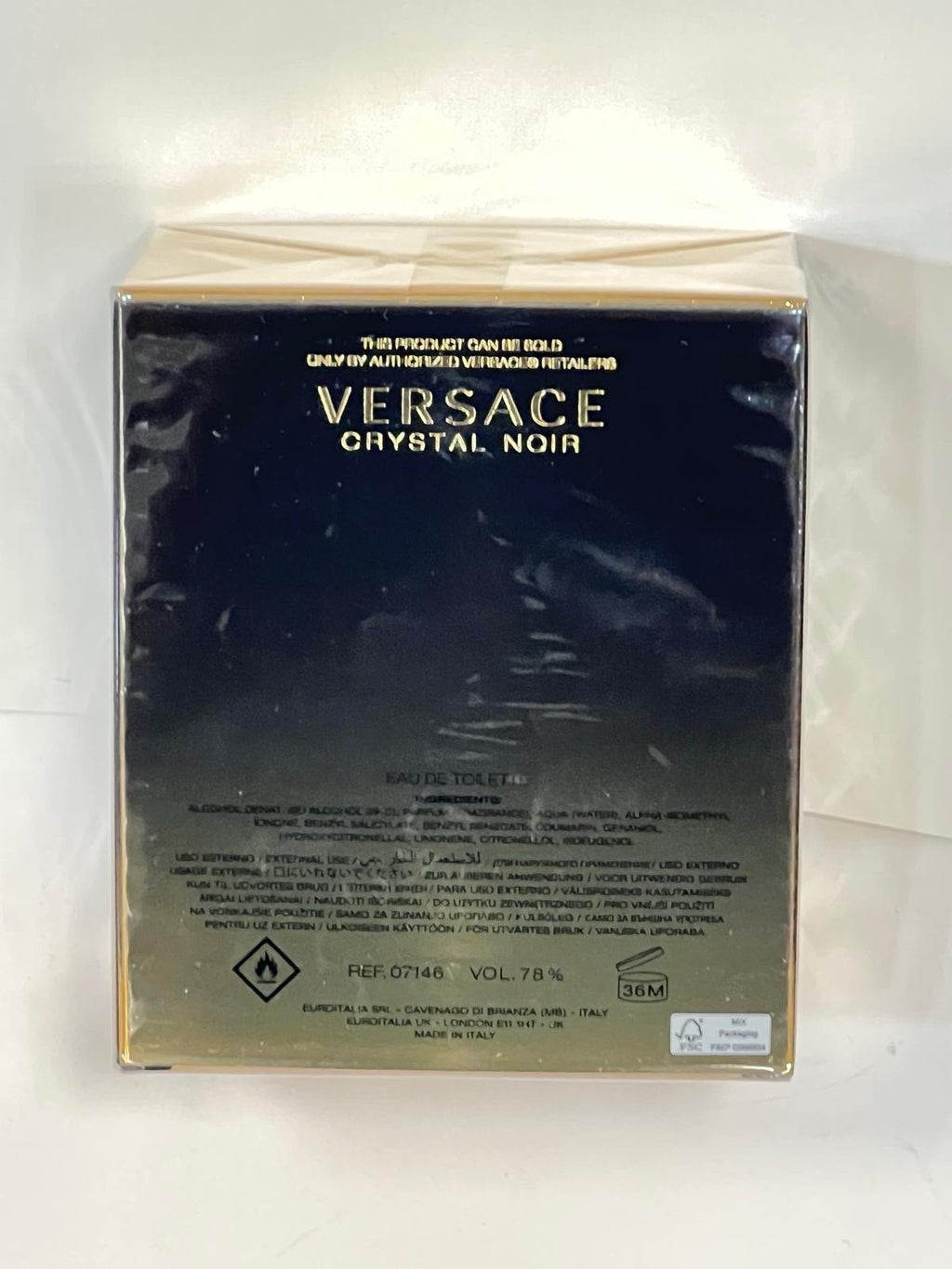 Versace Crystal Noir 3oz Edt Spray For Women New In Box
