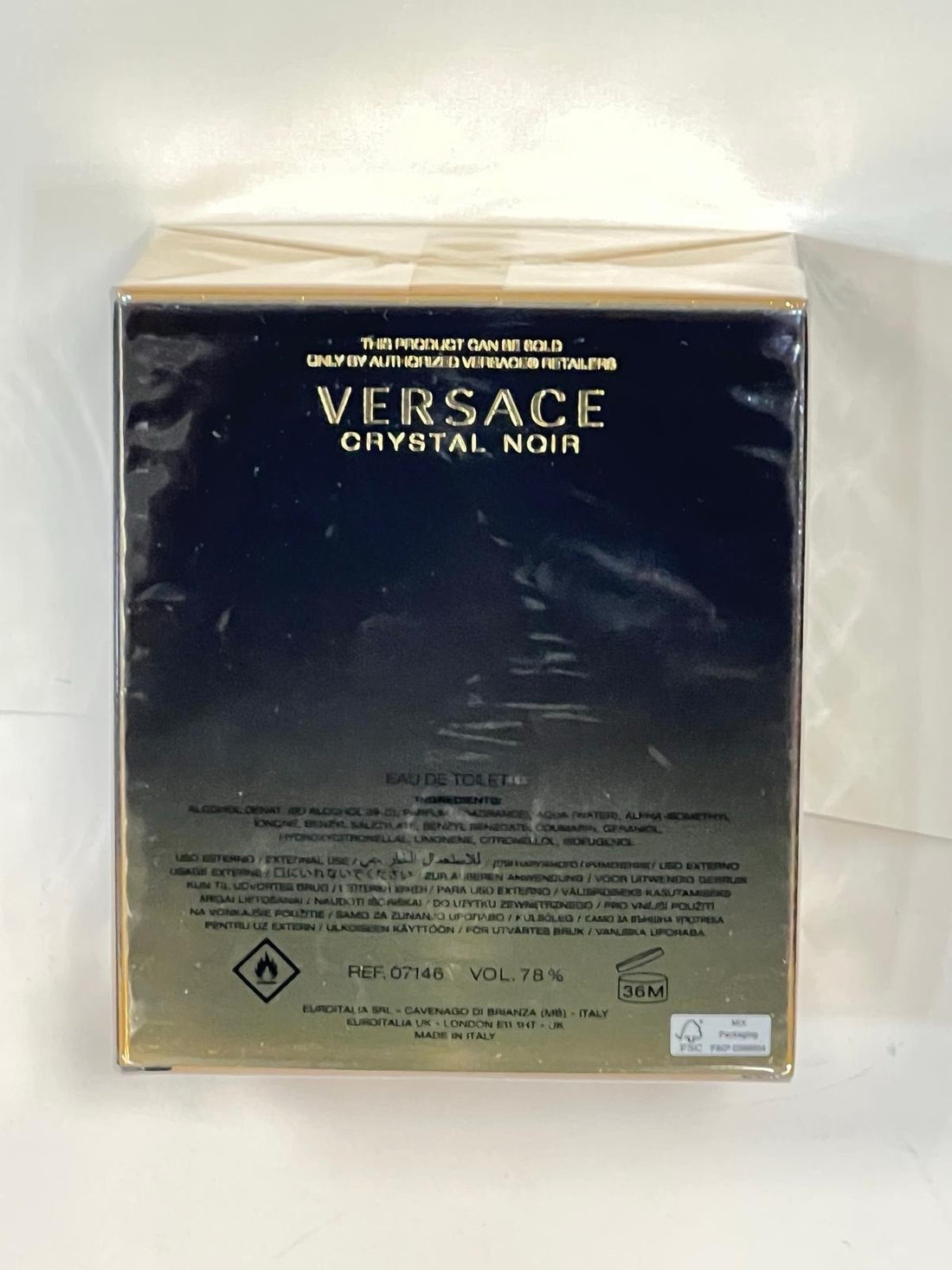 Versace Crystal Noir 3oz Edt Spray For Women New In Box