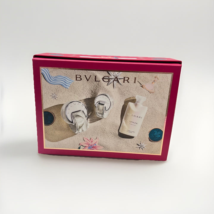 Omnia Crystalline By Bvlgari 3Pcs Gift Set For Women EDT Spray New In A Box