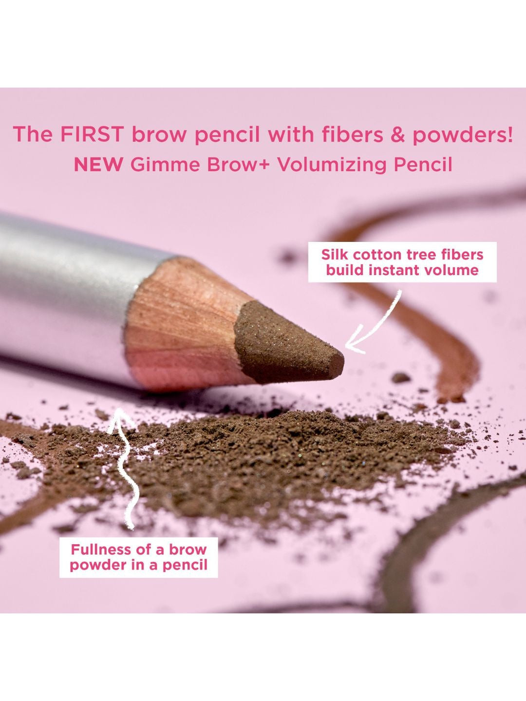 Benefit Gimme Brow+ Volumizing Fiber Eyebrow Pencil 4WARM DEEP BROWN DISCONTINUED