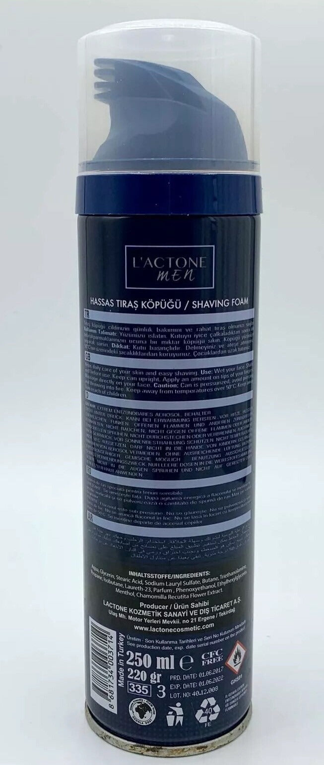 L`Actone Men Shaving Foam 250 ml New No Box