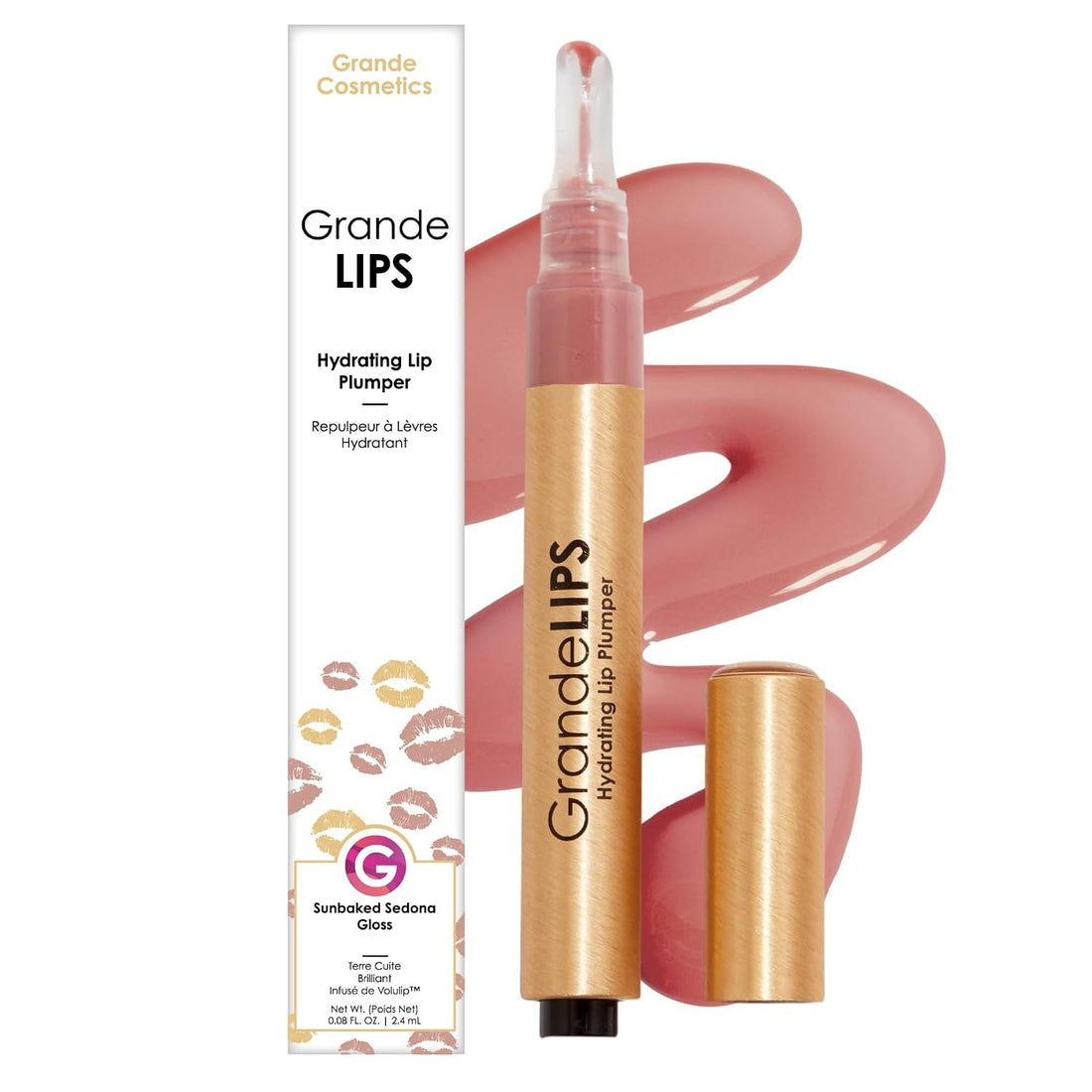 Grande Lips Hydrating Lip Plumper SUNBAKED SEDONA ( BROWN MAUVE )New In Box