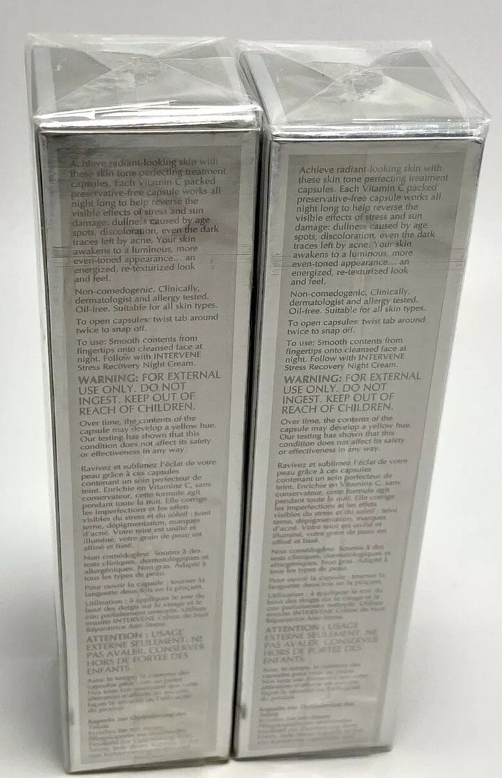 2x Elizabeth Arden Intervene Skin Tone Perfecting Capsules 37 Count Full Sz SEAL