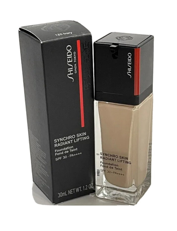 Shiseido Syncro Skin Radiant  Foundation 120 IVORY SPF 30 1oz New DISCONTINUED