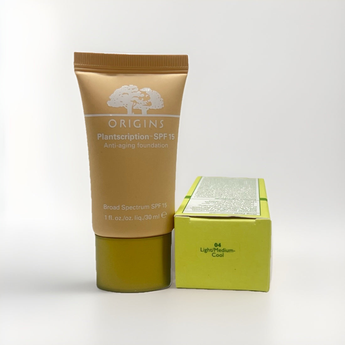 Origins Plantscription Anti-Aging Foundation 04 LIGHT/MEDIUM COOL DISCONTINUED