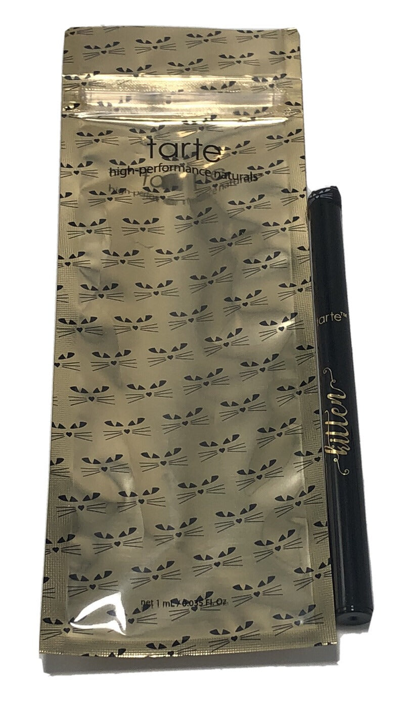 Tarte Kitten Liquid Liner BLACK 0.035oz/ 1ml Travel Size New In A Sealed Display