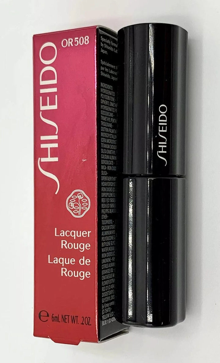 Shiseido The Makeup Lacquer Rouge (OR508 - Blaze) 0.2fl.oz/6ml New in Box