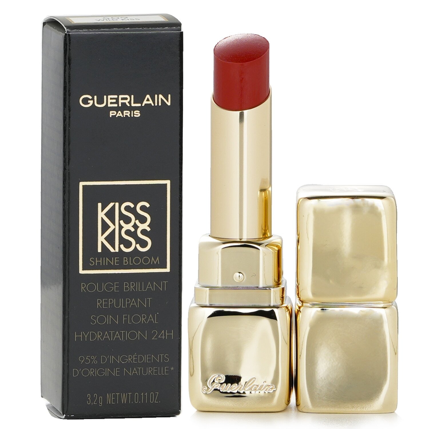 Guerlain Kiss Shine Bloom Lip Colour 509 WILD KISS New In Box