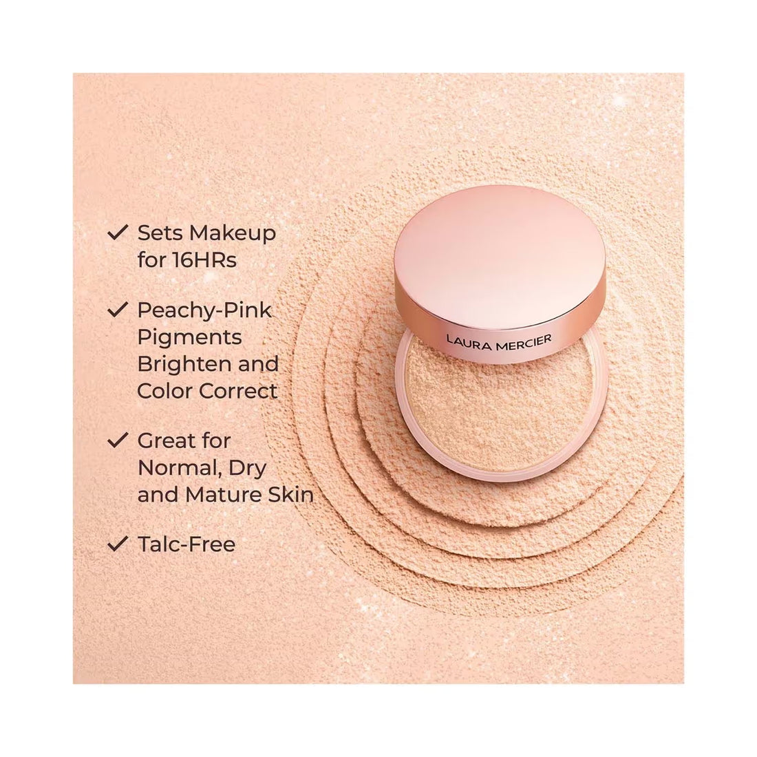 Laura Mercier Translucent Loose Setting Powder ROSE 6g/0.21oz