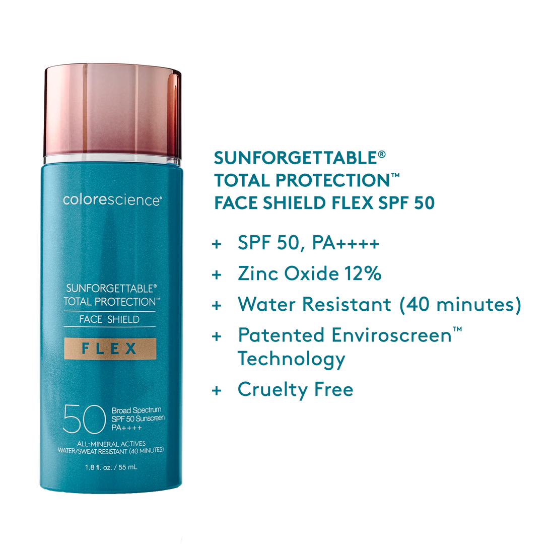 Colorescience Sunforgettable Total Protection Face Shield MEDIUM SPF 50 NO BOX