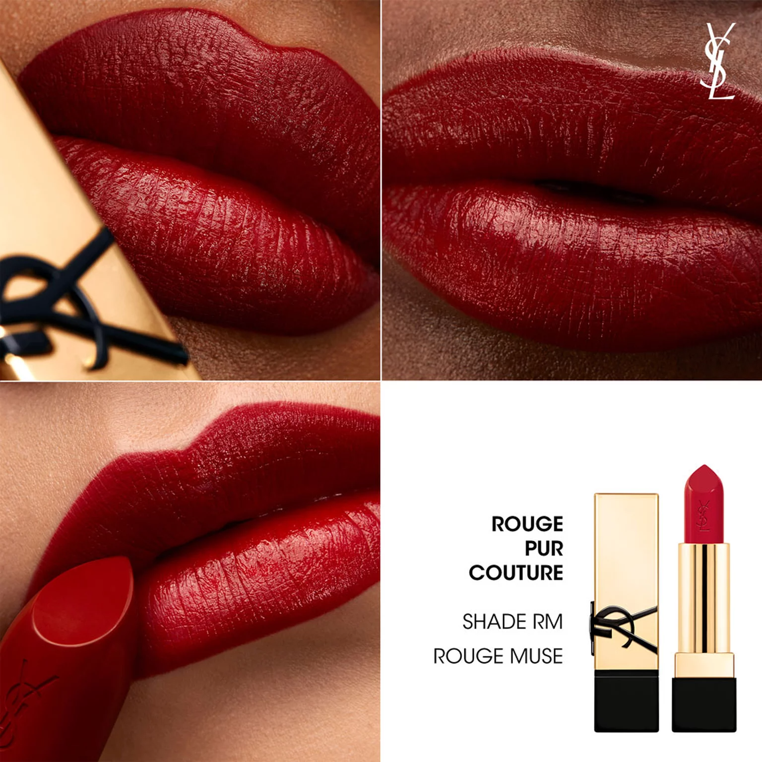 YSL Rouge Pur Couture Satin Long Lasting Lipstick RM ROUGE MUSE  Travel Size